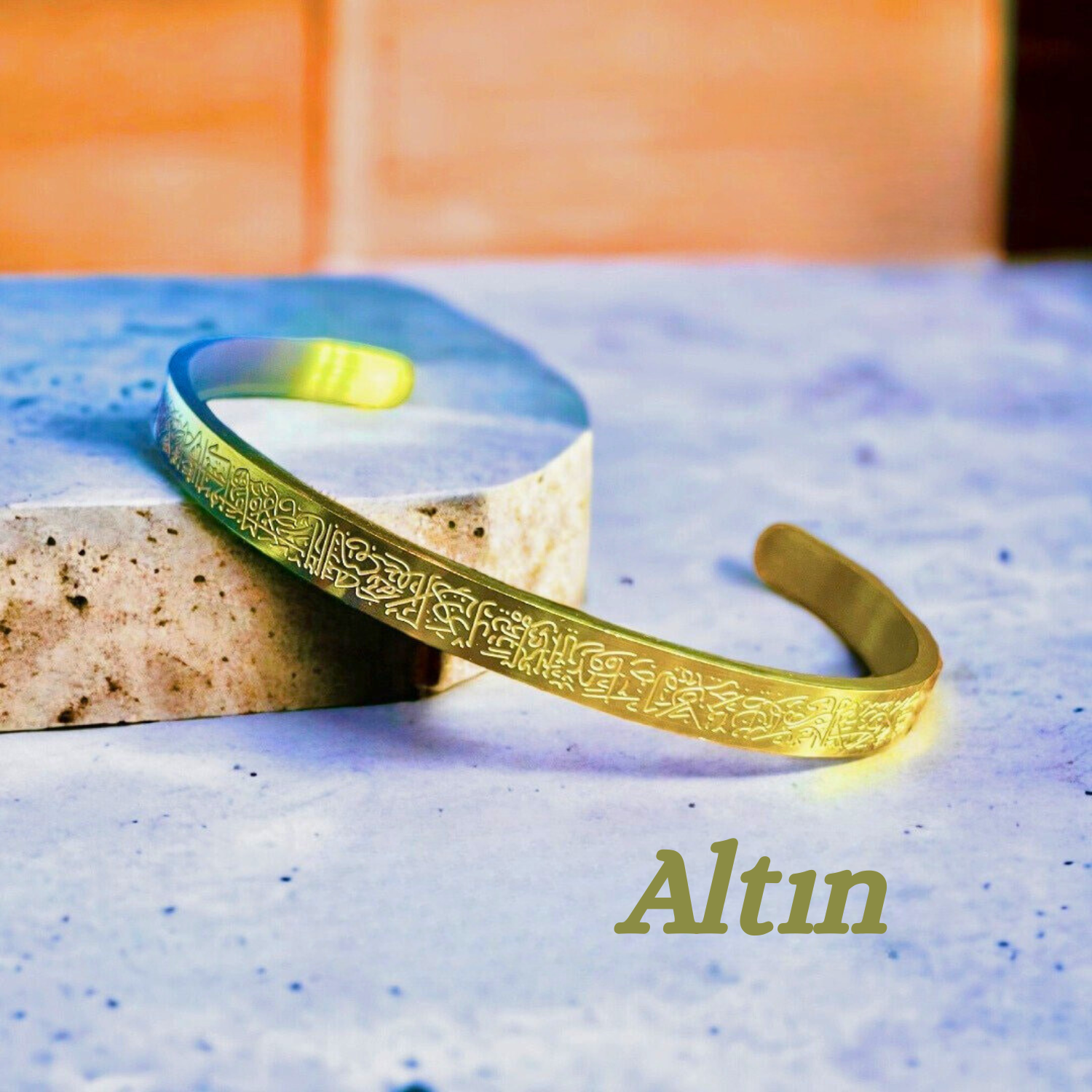 Ayetel Kürsi Bileklik Paslanmaz Çelik Ayarlanabilir