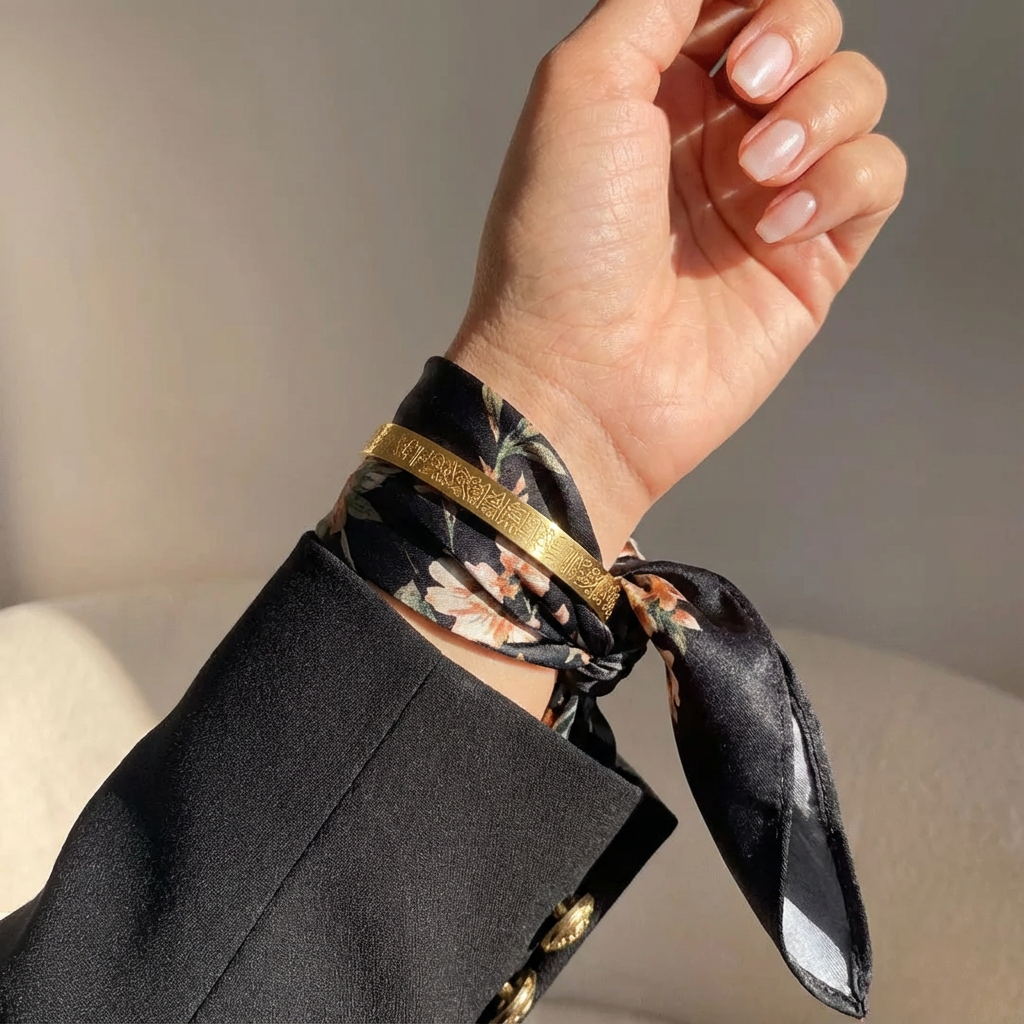 Ayetel Kürsi Bileklik Paslanmaz Çelik Ayarlanabilir